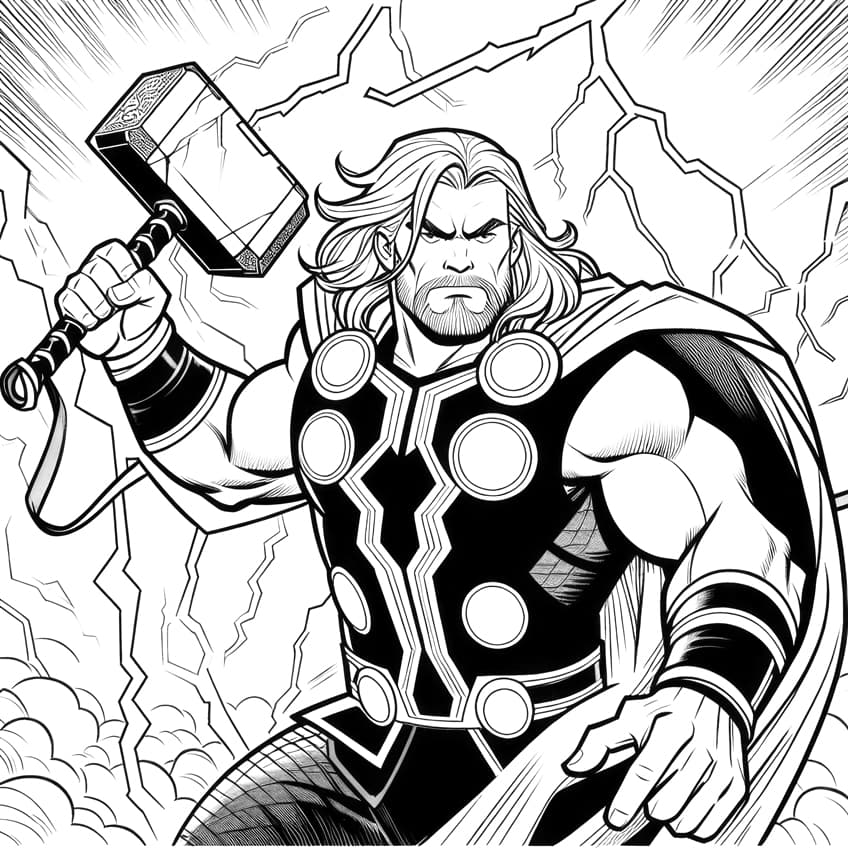 Avengers Coloring Pages - 46 Action-Packed Coloring Sheets