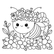 10 Bee Coloring Pages (Free Printable PDFs)
