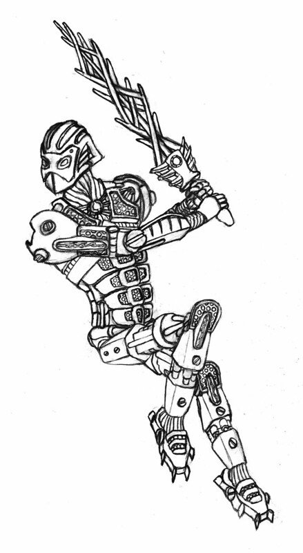 How to Draw Tahu, Lego Bionicle