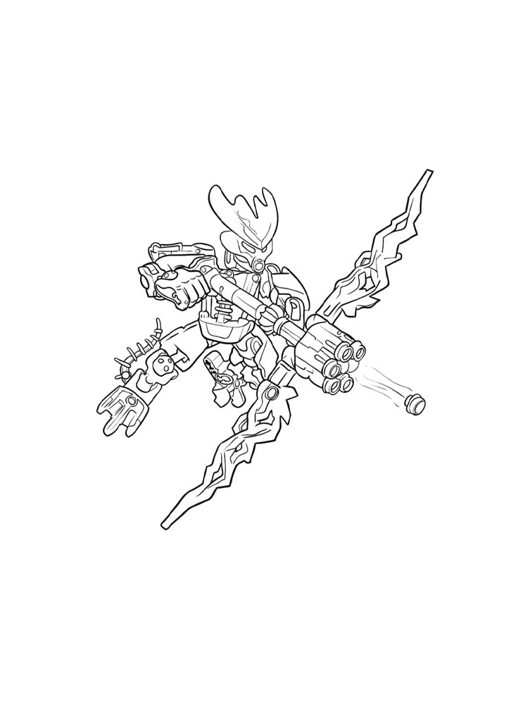 Joshuas Bionicle Colouring Pages