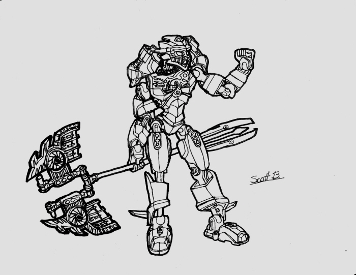 Heres a draw I did of the toa mata hope you guys like it and its ...