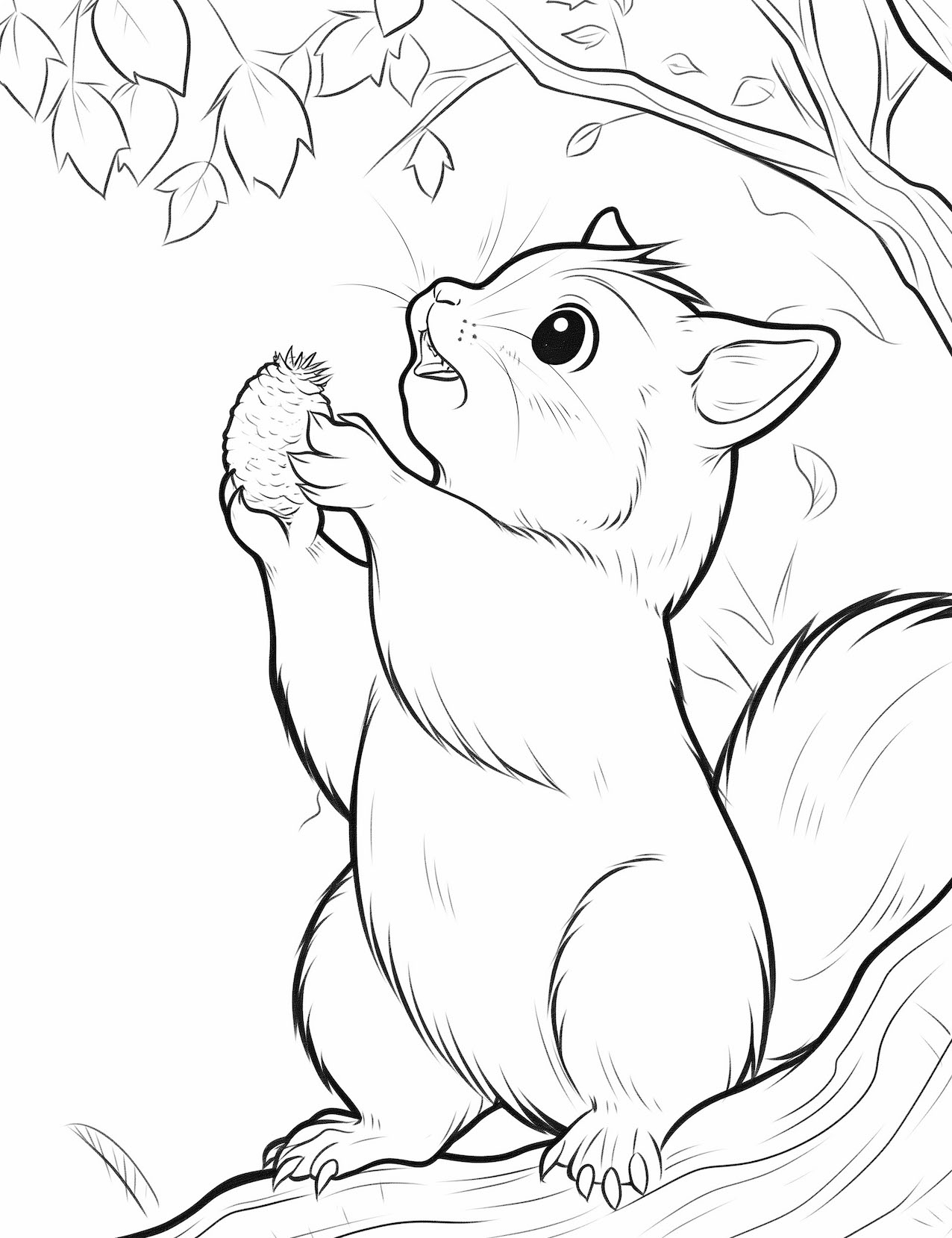 44 Adorable Squirrel Coloring Pages For Kids And Adults - Our ...