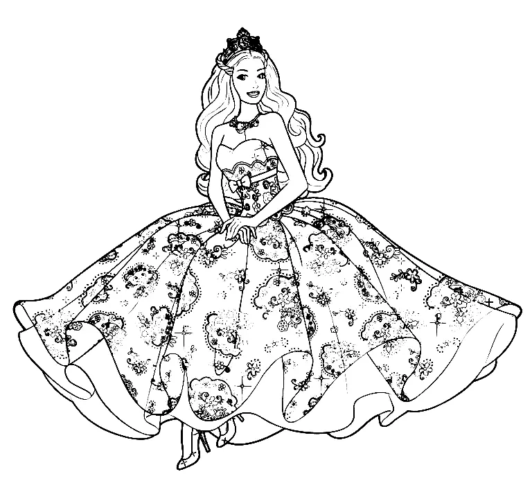 Barbie Coloring Pages to Print - Free Printable Coloring Pages