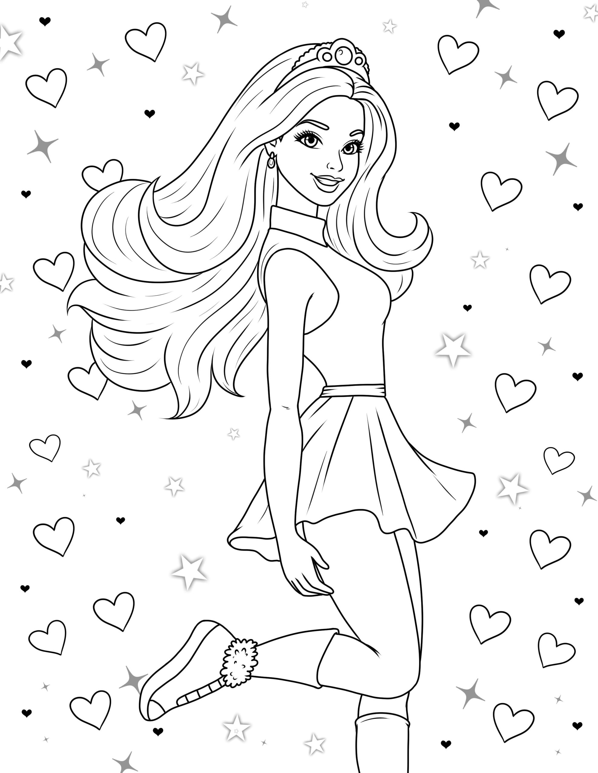 Free barbie Coloring Pages – Sweet kids home