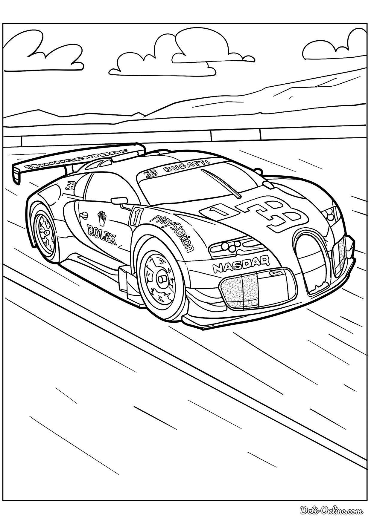 Bugatti Bolide Supercar Front Angle Digital Download Car ...