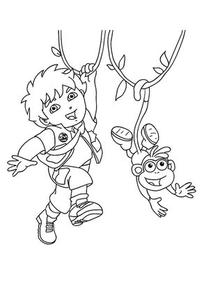 Free Printable Diego Coloring Pages, Diego Coloring Pictures for ...