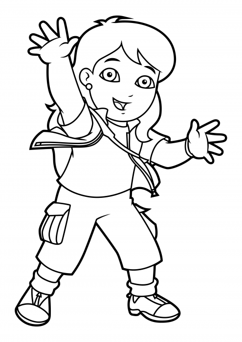 Alicia Marquez coloring pages, Go Diego Go! coloring pages ...