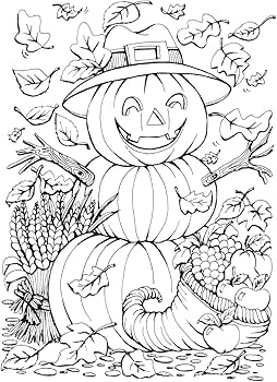 Amazon.com: Creative Haven Autumn Scenes Coloring Book (Adult ...