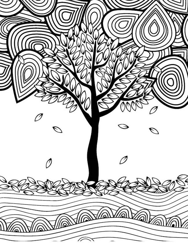 12 Fall Coloring Pages for Adults {Free Printables ...