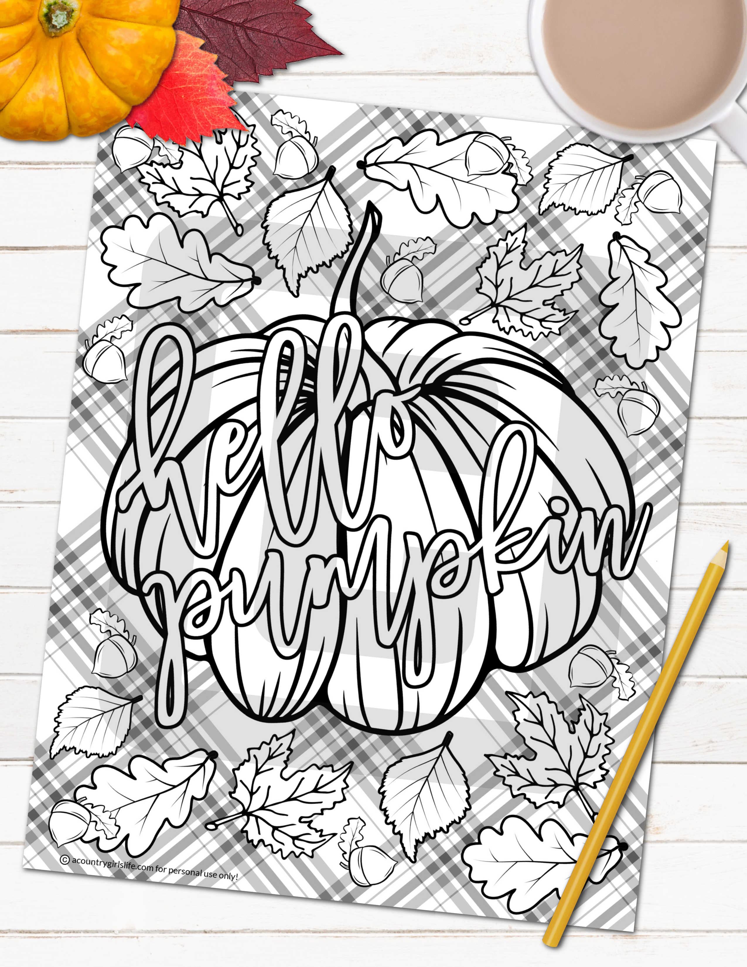 Free Printable Autumn & Fall Coloring Pages - Worksheets Library