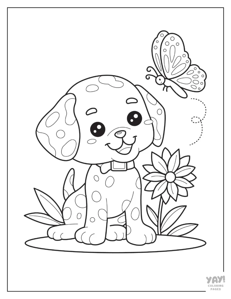 Dalmatian coloring page | Free Printable Coloring Pages
