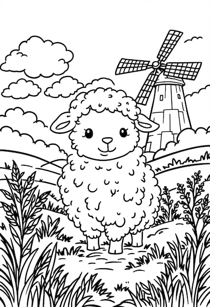 Mary Had A Little Lamb Coloring Page Photos - Download Free High ...