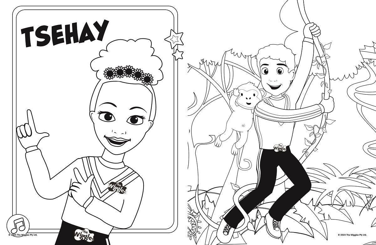 Wiggles Wiggly Vehicles & More Jumbo Colouring