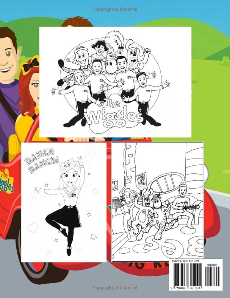 Wiggles Coloring Book: The Ultimate Stress-relief A Large Print Color To  Relax Books For Adults And Kids: Heilprin, Eric: 9798841341994: Amazon.com:  ...