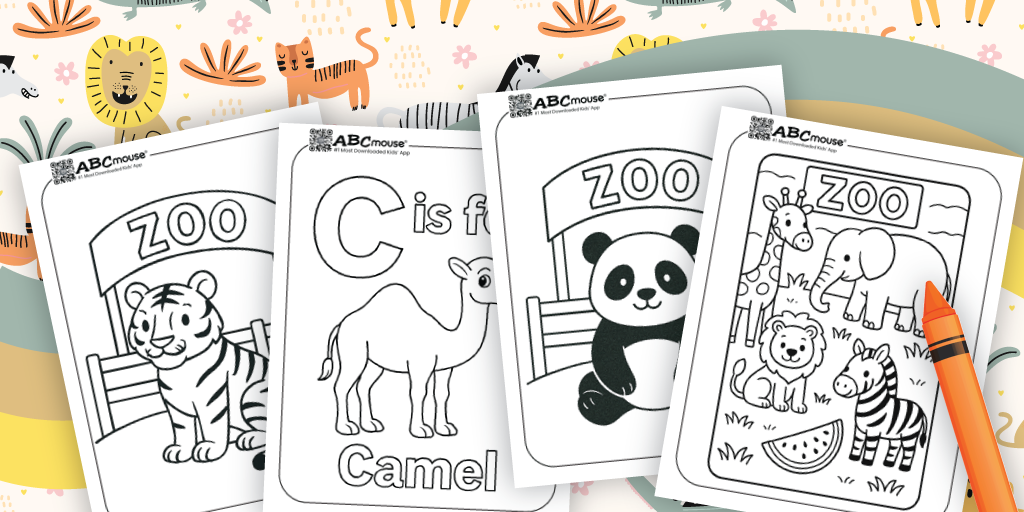 Zoo Animal Coloring Pages for Kids (Free Printables!) | ABCmouse