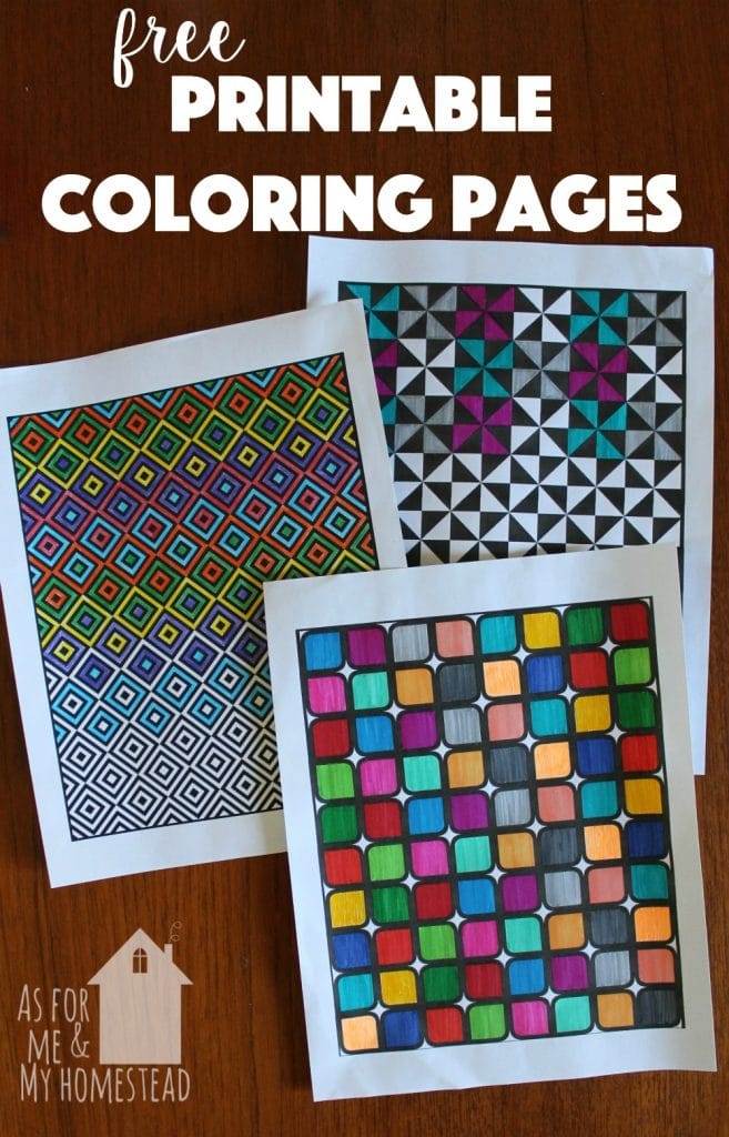 Free Printable Coloring Pages - As For Me and My Homestead