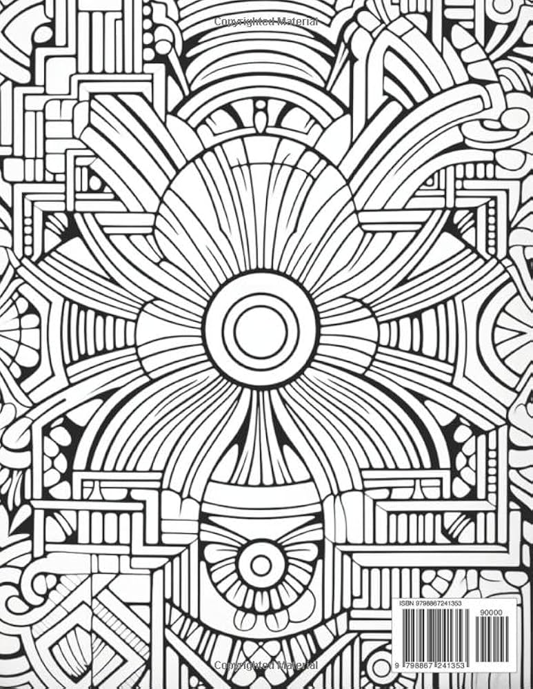 Amazon.com: Geometric Shapes Coloring Pages For Adults Coloring Book For  Adults Printable Stress Relief Anxiety Relief Gift Color Book Coloring  Sheets ...