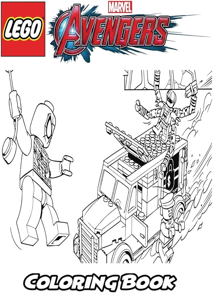 Lego Marvel Avengers Coloring Book: Coloring Book for Kids and ...