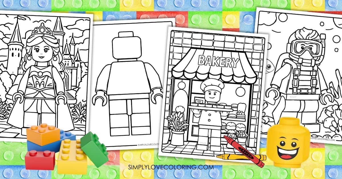 Lego Coloring Pages (Free PDF Printables) - Simply Love Coloring