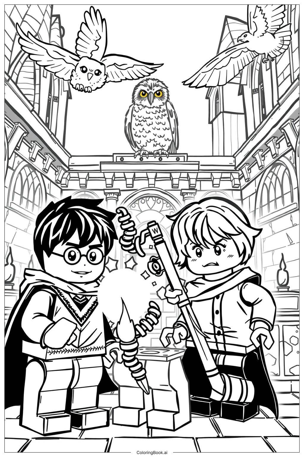 50 lego coloring pages (Free PDF & PNG Printables)
