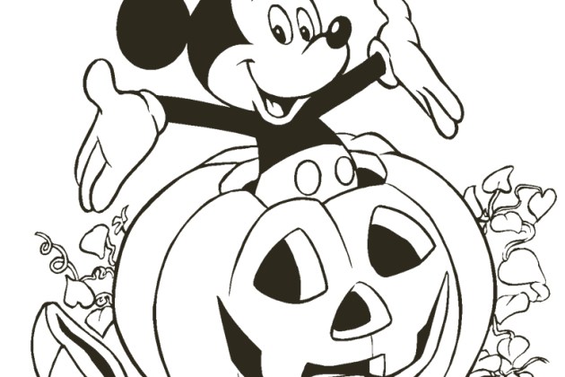Free Disney Halloween Coloring Pages - Lovebugs and Postcards