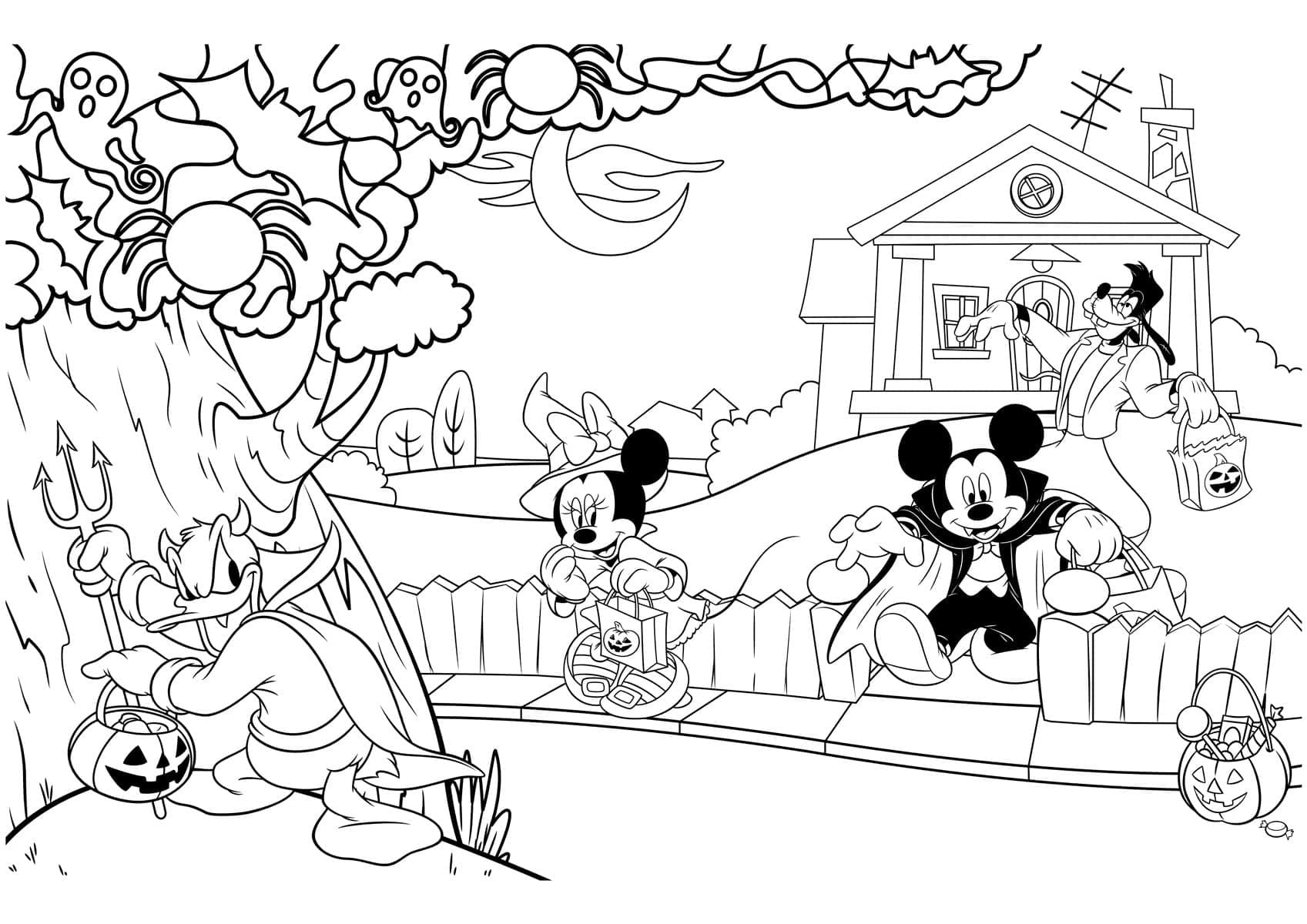 Disney Halloween Printable coloring page - Download, Print or ...