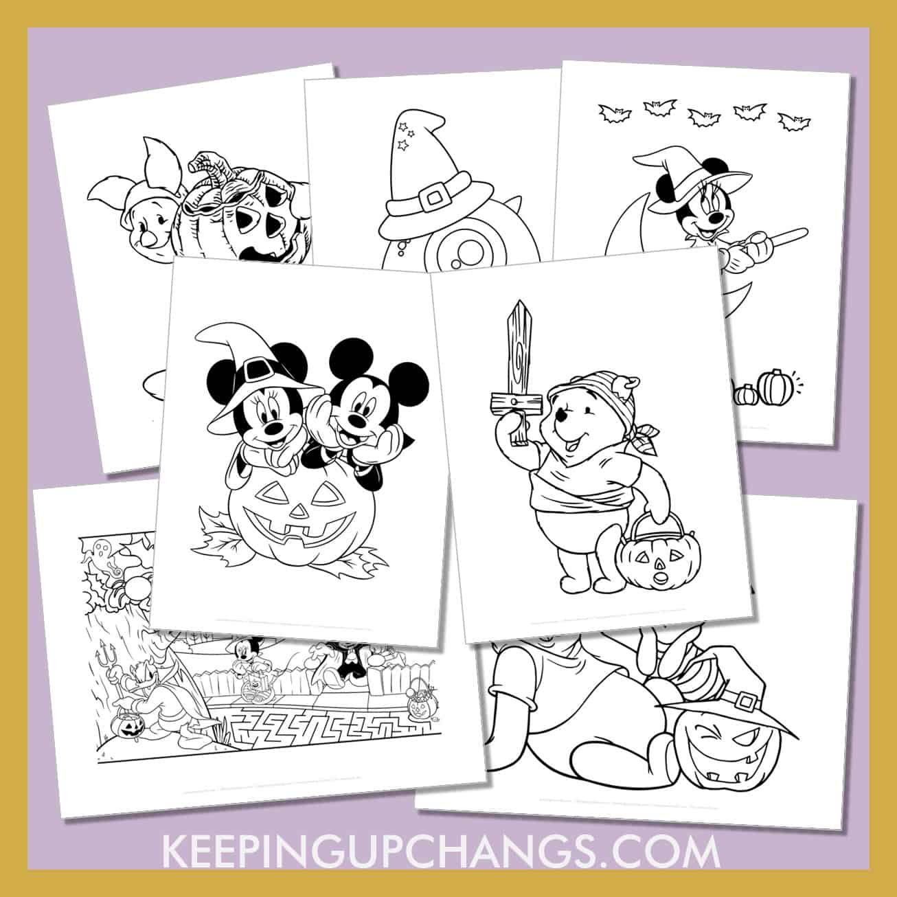 Free Disney Halloween Coloring Pages, Sheets [POPULAR Printables!]