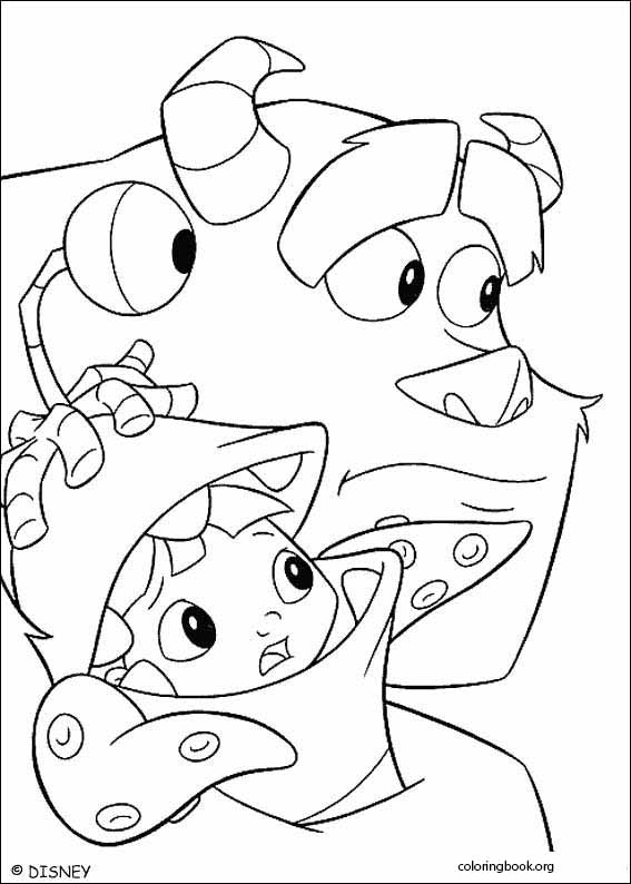 Monsters, Inc. coloring page (039) @ ColoringBook.org