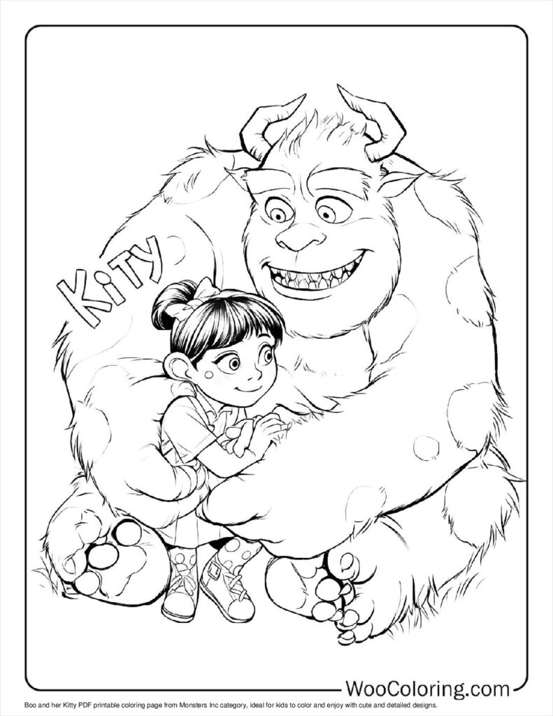 100+ Monsters Inc coloring pages (Free PDF To Print) | Woo Coloring