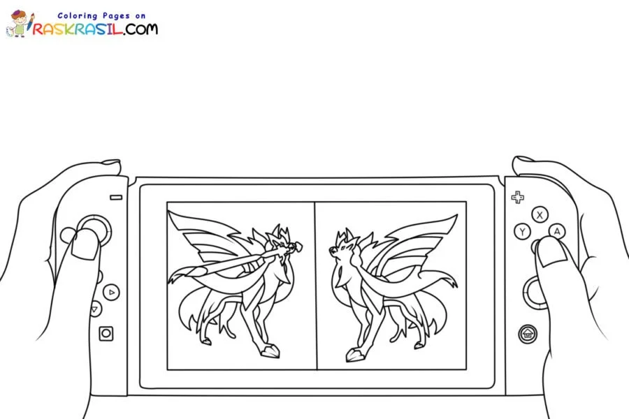Nintendo Switch Coloring Pages to Print - Free Printable Coloring ...