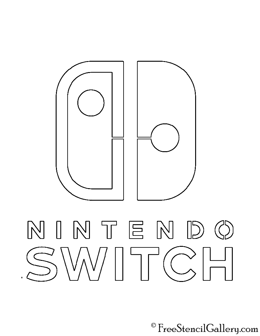 Nintendo Switch Coloring Pages