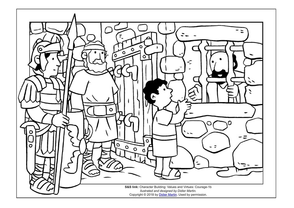 Coloring Page Paul sees the light - Free printables - Img 25919