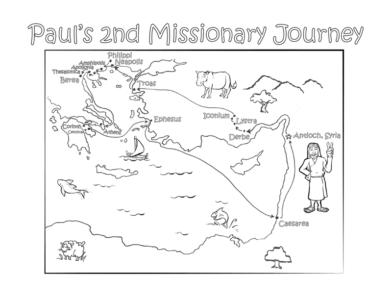 Paul and Timothy – Coloring Page