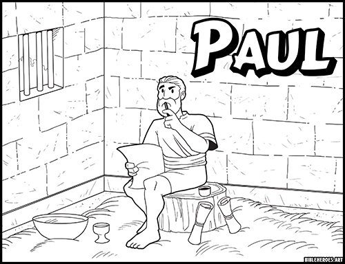 Conversion of Saint Paul Coloring Page-01 | The Homely Hours