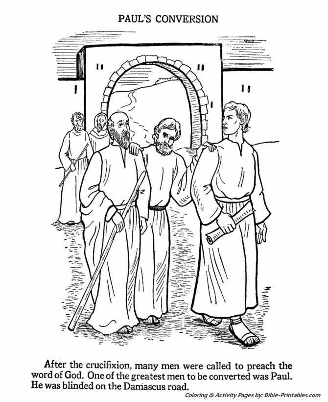 Paul Testifies to Roman Rulers Coloring Page - Printable