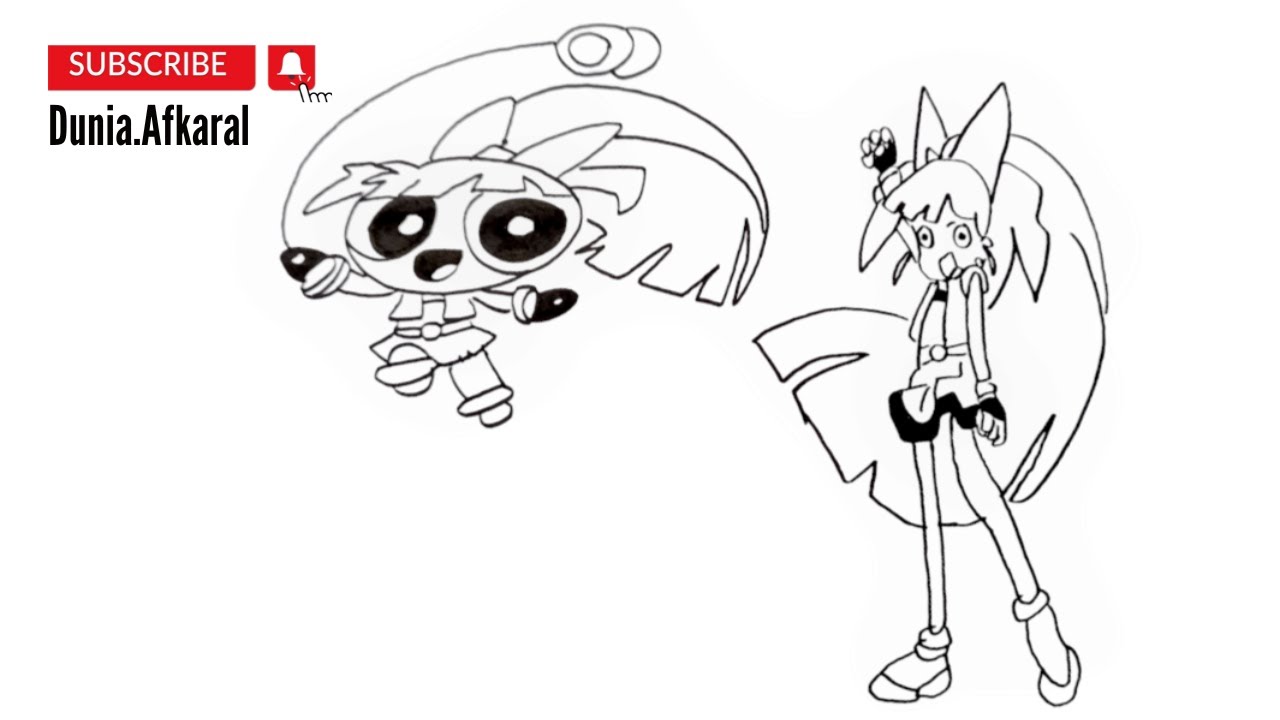 How to Draw Cute Character Momoko Akatsutsumi Blossom from Powerpuff Girls  Z #powerpuffgirls
