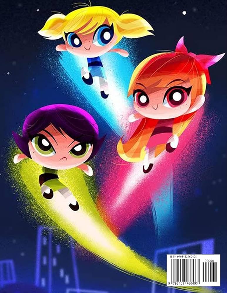 Powerpuff Girls Coloring Book: Powerpuff Girls Coloring Book For ...