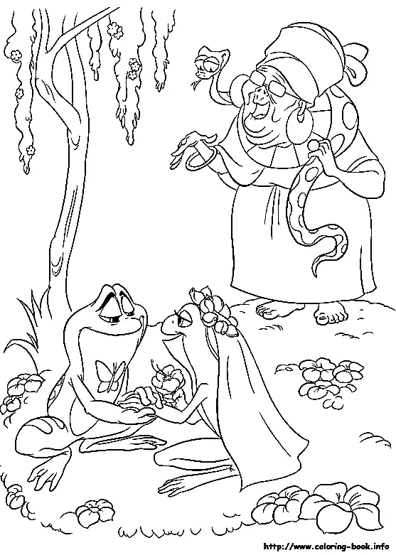 Princess and the Frog Coloring Pages to Print - Free Printable ...