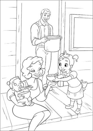 Kids-n-fun.com | 37 coloring pages of Princess and the Frog