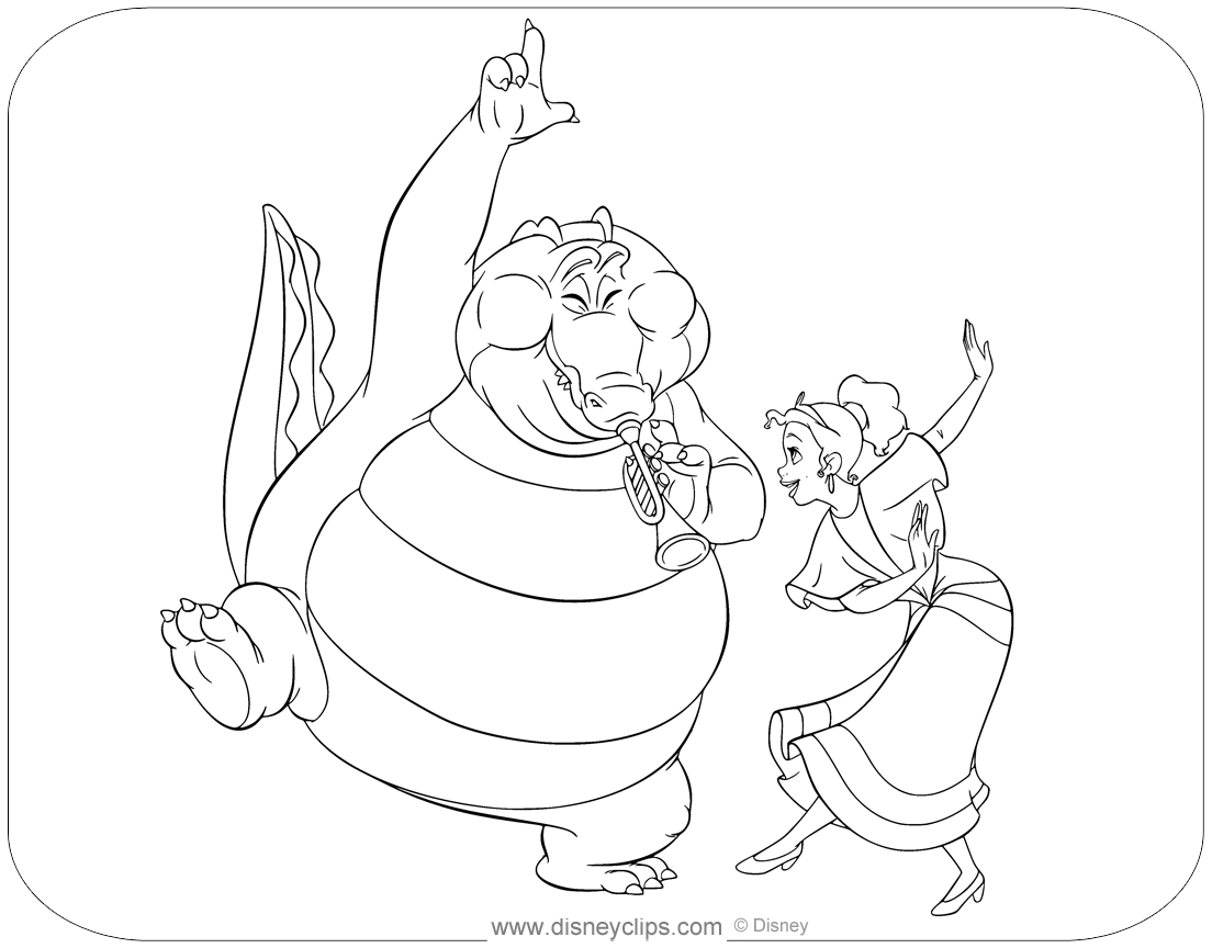 The Princess and the Frog Coloring Pages | Disneyclips.com