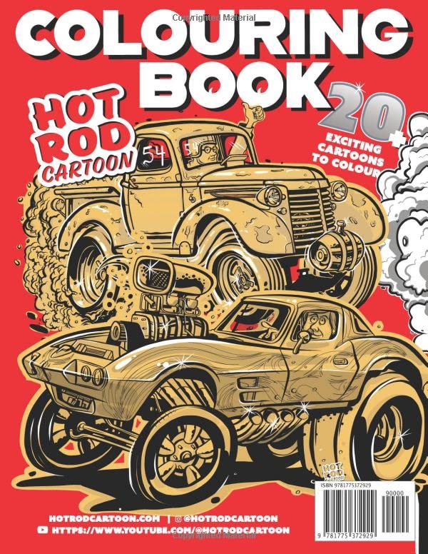 Hot Rods Coloring Book