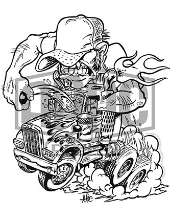 Heavy Hauler Coloring Page — APOC Design