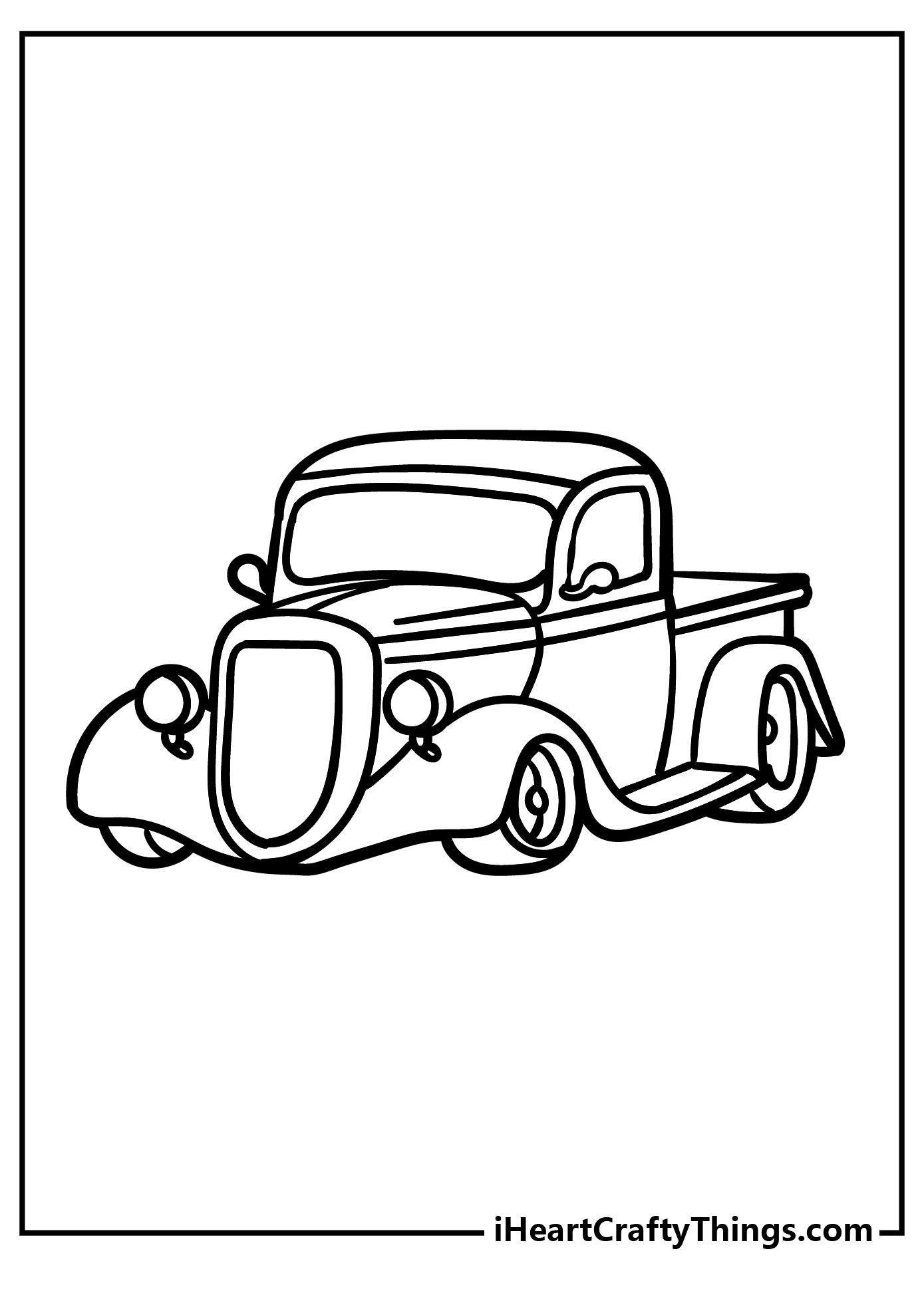 Hot Rod Coloring Pages (100% Free Printables)
